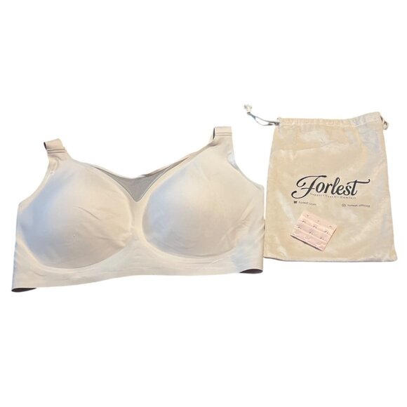Forlest Beige Wireless Bra 4XL Storage Bag & Extra Hooks Supportive Design - Picture 1 of 3